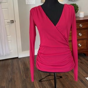 SALE Elena Kattan Pink V-neck Top